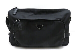 Prada Re Saffiano Shoulder Bag Black